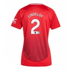 Manchester United Victor Lindelof #2 Hemmatröja Dam 2024-25 Korta ärmar